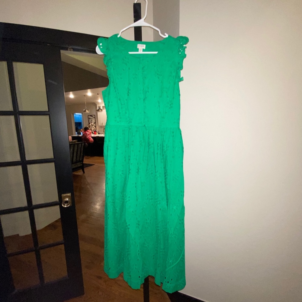THE CUTEST GREEN JCREW DRESS